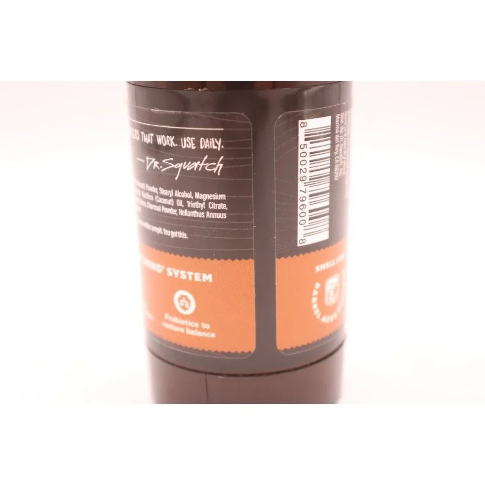 NEW Dr. Squatch Wood Barrel Bourbon Natural Deodorant Men 2.65oz Aluminum-Free
